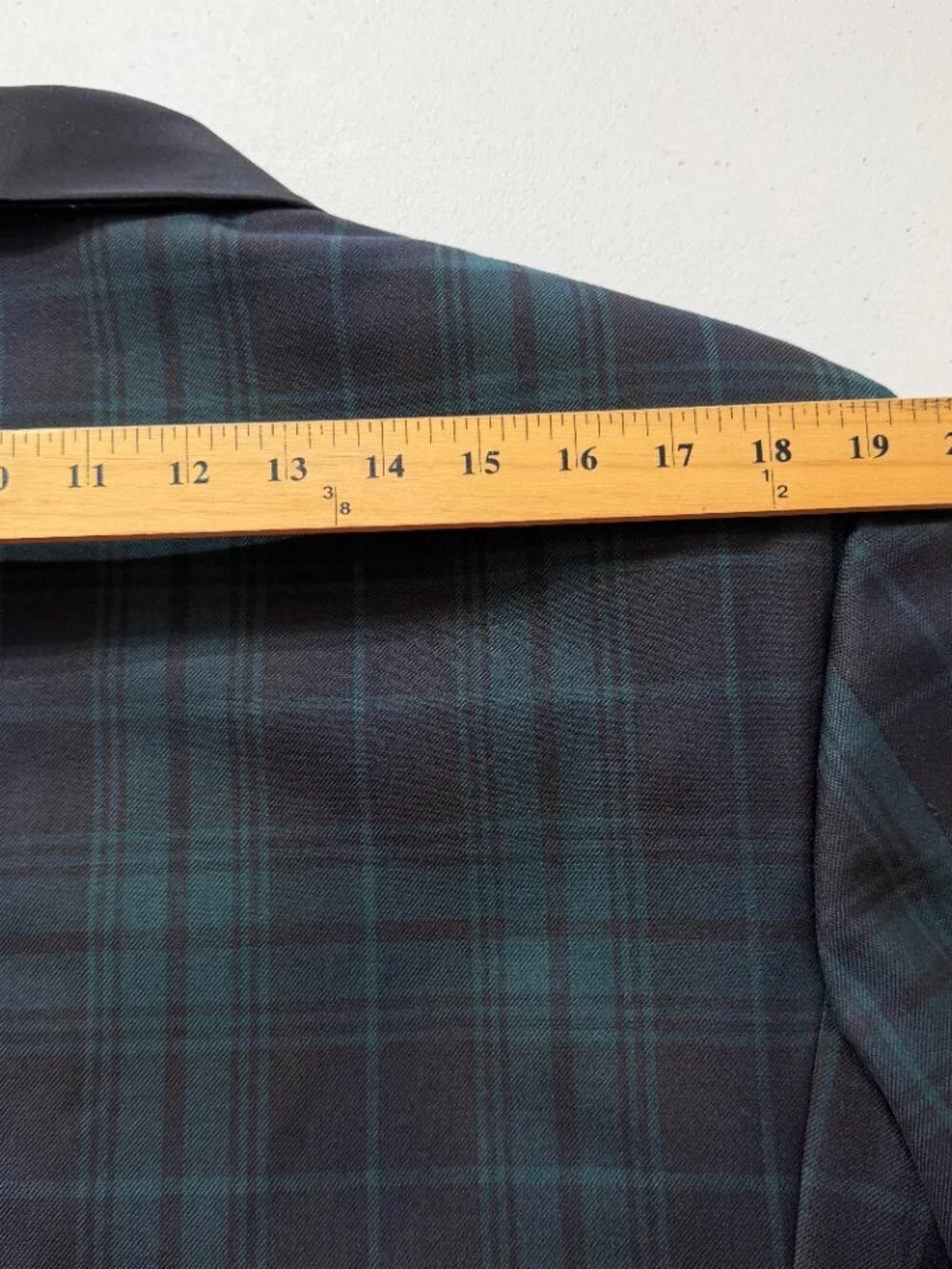 Formal Specialists Ltd Vge Black Watch Tartan Wool Blend Tuxedo Jacket 38S NWOT